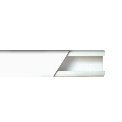 THORSMAN - Canaleta color blanco de PVC auto extinguible de una vía, 20 x 17 tramo 2.5m (5201-01250)
