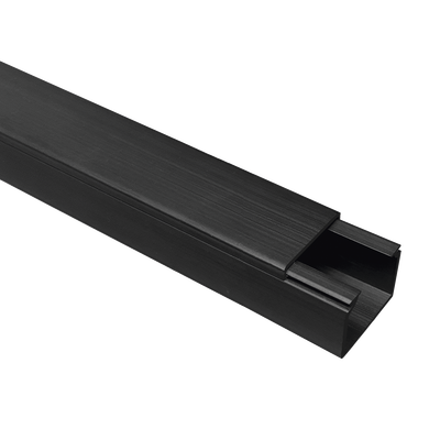 THORSMAN - Canaleta TMK 1720 Color Negro con Cinta Adehsiva, 5 Ft. De Largo (1.5 m), Para uso en Exterior con Bajo Voltaje (5201-21362)