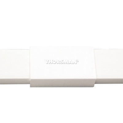 THORSMAN - Pieza de unión color blanco de PVC auto extinguible,  para canaleta TMK1720 (5280-02001)
