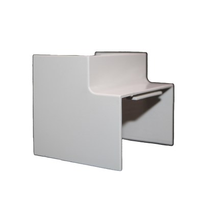 THORSMAN - Esquinero Interior Color Blanco de PVC Auto Axtinguible, Para Canaleta TMK-4577 (5520-02001)