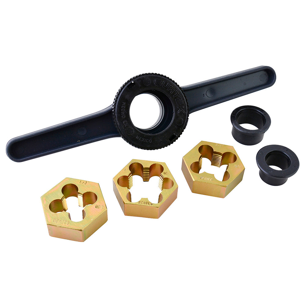 Surtek - Jgo tarraj p/tub PVC 1/2-1 in6pz