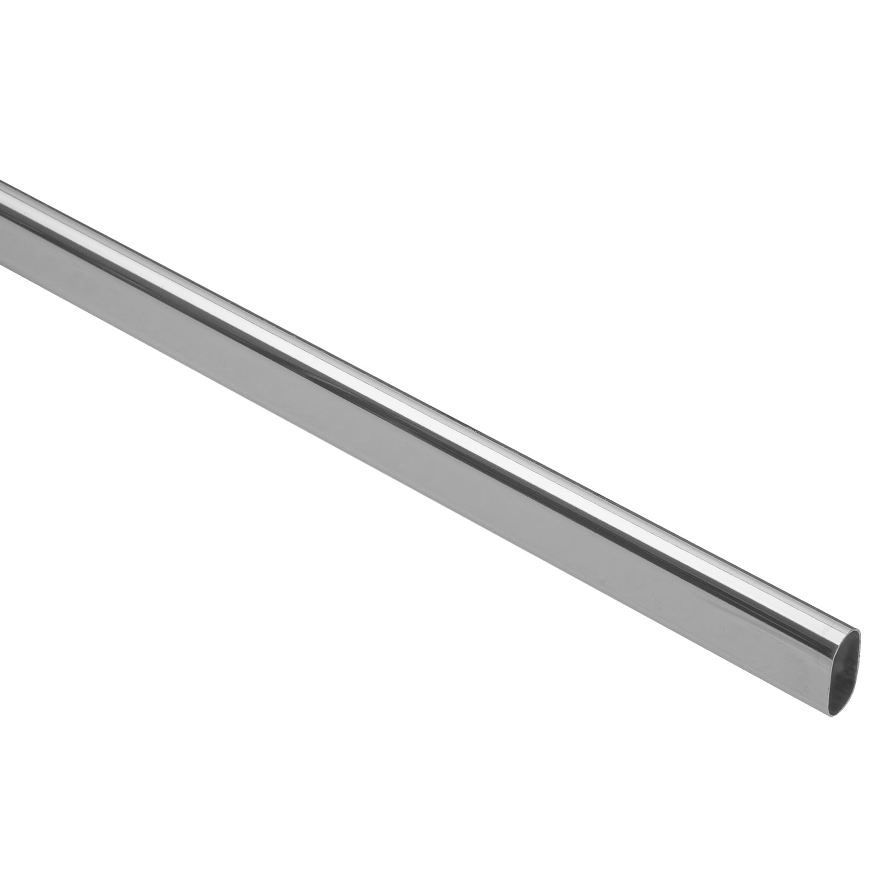 Tubo ovalado para closet, 3 m, aluminio, HERMEX