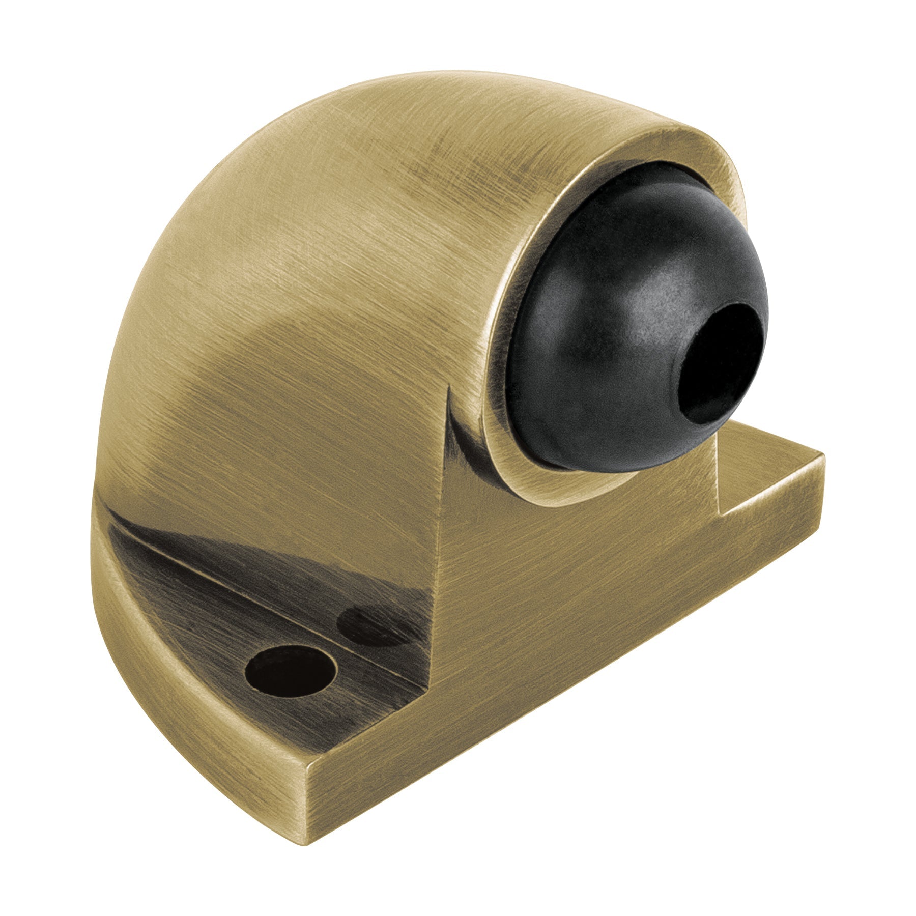 Tope tipo codo para puerta,laton antiguo, HERMEX