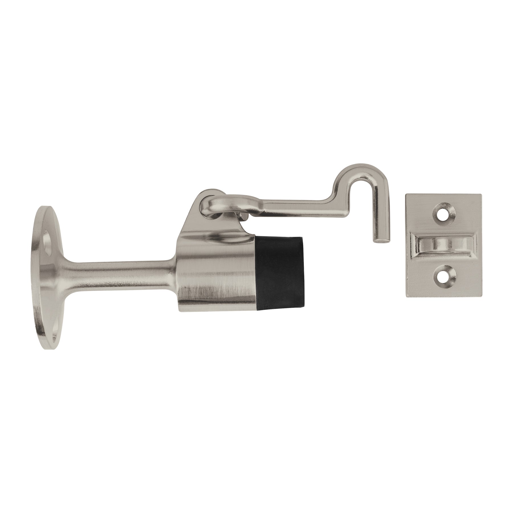 Tope metalico para puerta con gancho, HERMEX