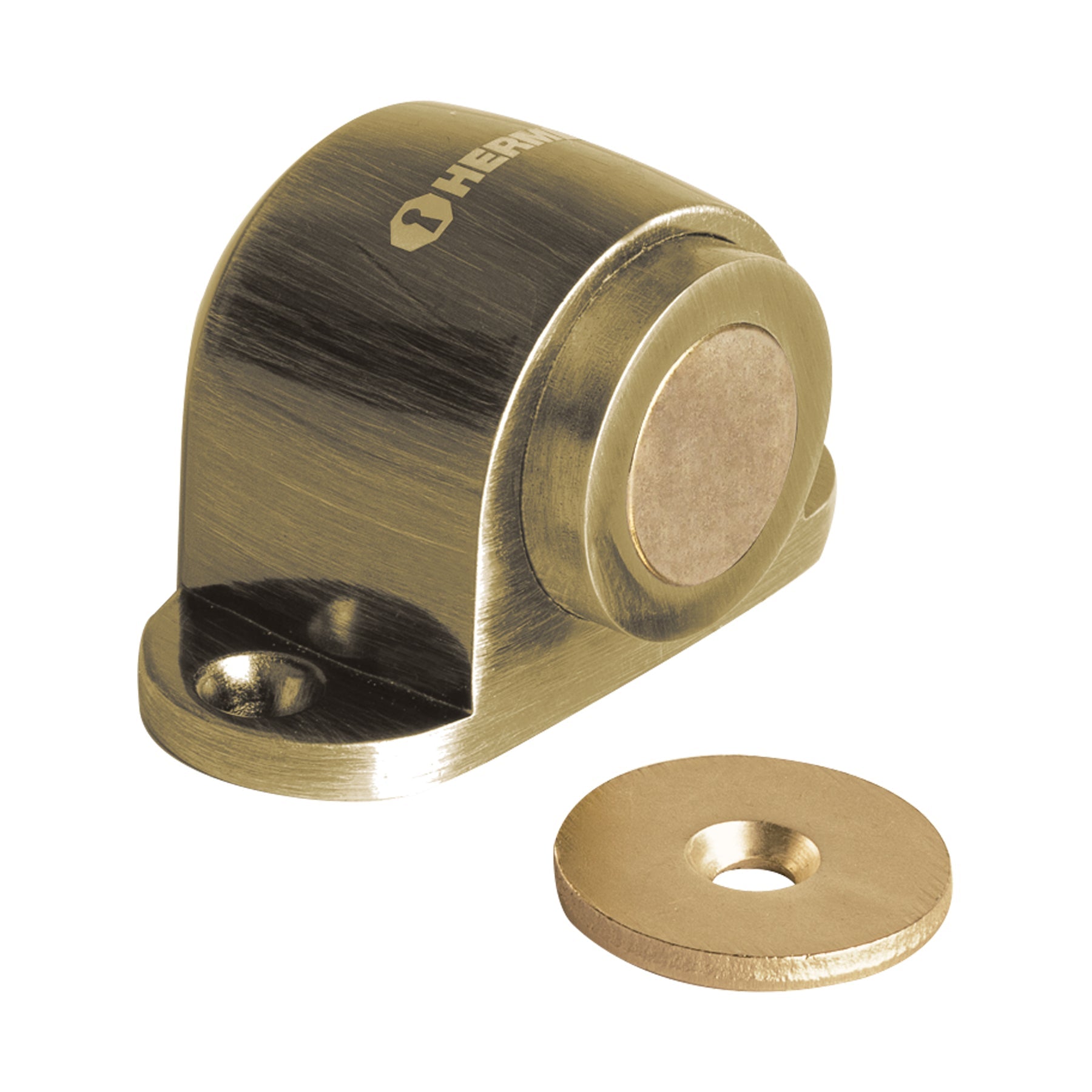 Tope magnetico, laton antiguo, HERMEX