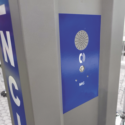 EPCOM INDUSTRIAL - Gabinete tipo Torre para Sistema de Alerta  Mediante Equipo Fanvil I12-N-01P y estrobo (No incluidos).