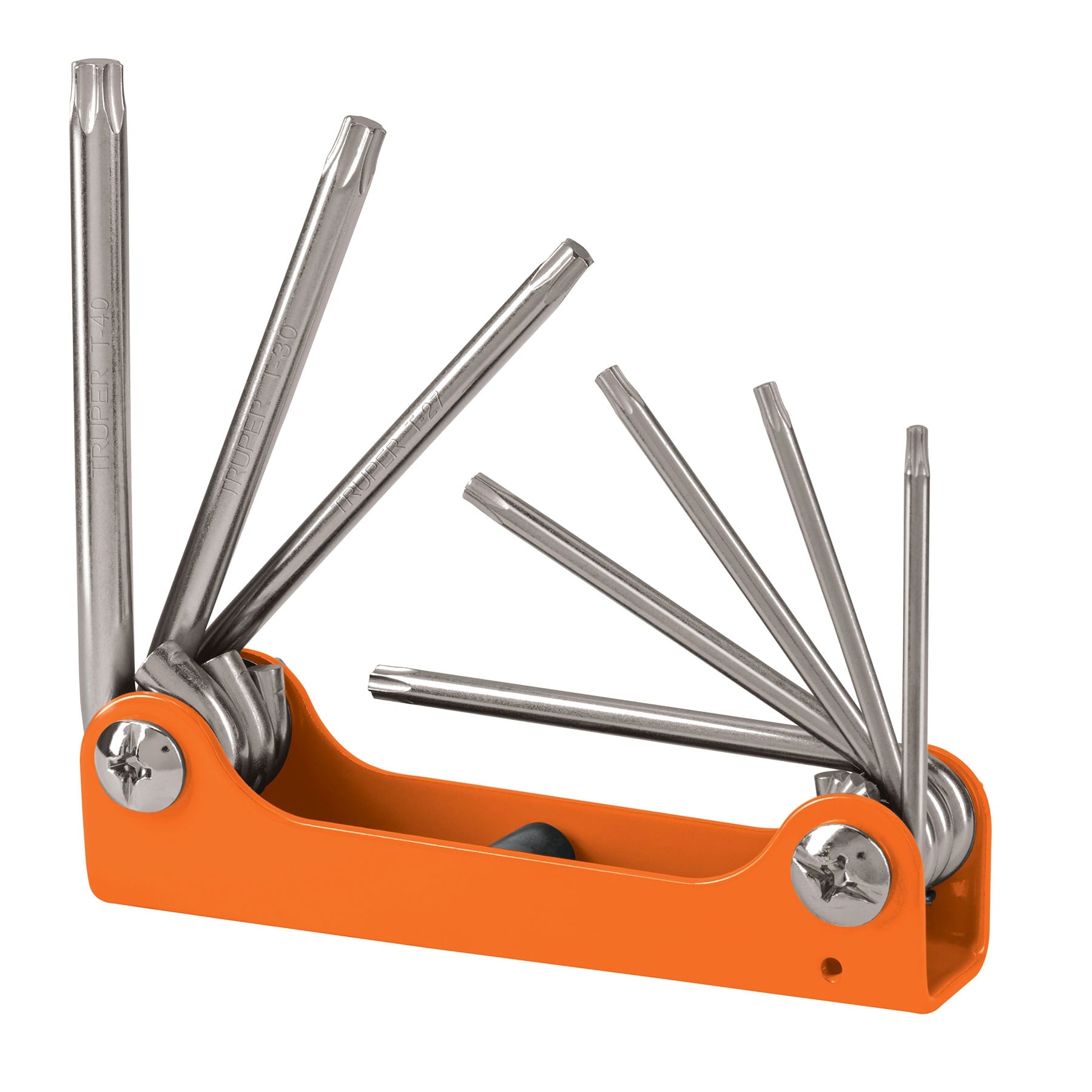 Juego de 8 llaves torx tipo navaja, cuerpo de lamina, TRUPER