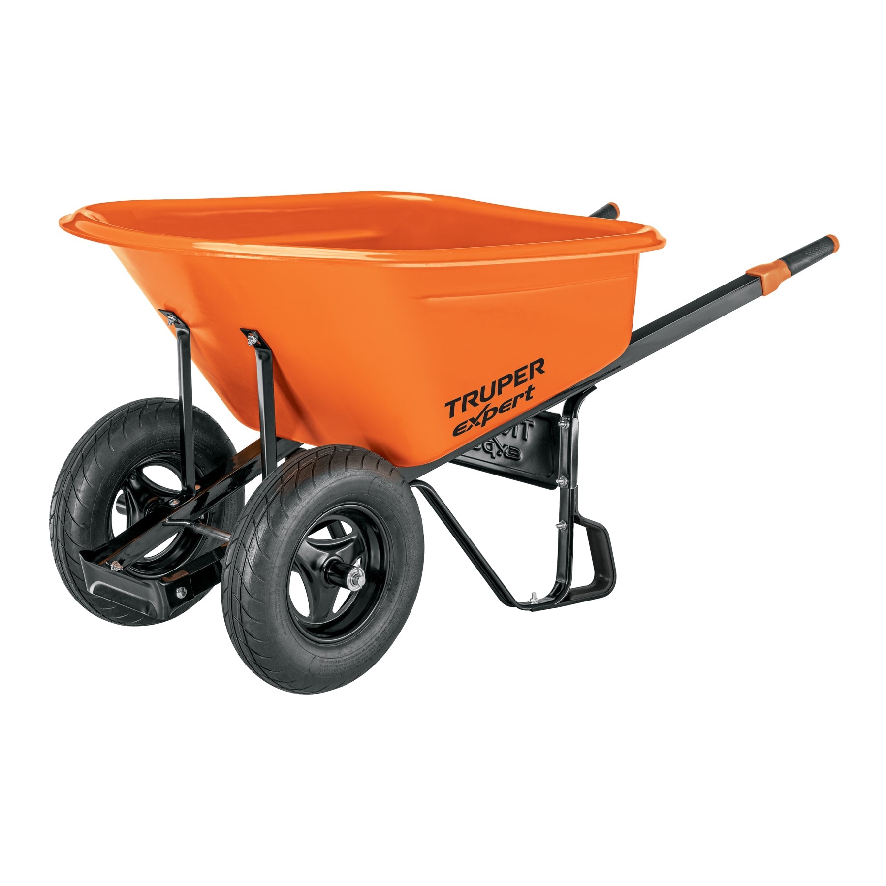 Carretilla 7ft3 Expert plastica, 2 llantas,bastidor metalico