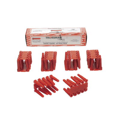 THORSMAN - Taquete de 1/4  plástico paquete de 100 piezas para fijar objetos con tornillo en muros y techos de concreto o superficies sólidas, compatible con tornillo TH10X de 10 x 1 1/2"  (1103-03100)