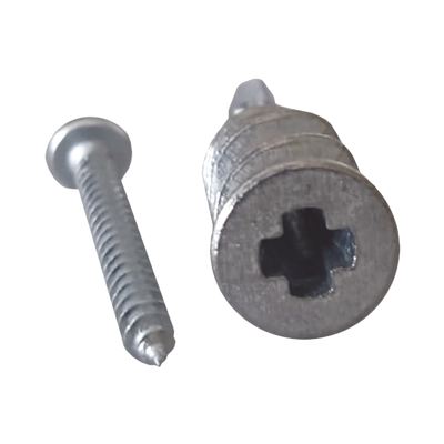 THORSMAN - Taquete Métalico TPD Zinc con tornillo 8 x 1 1/4", Ideal para Uso con carteles publicitarios, Electrodomésticos