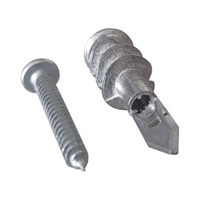 THORSMAN - Taquete Métalico TPD Zinc con tornillo 8 x 1 1/4", Ideal para Uso con carteles publicitarios, Electrodomésticos