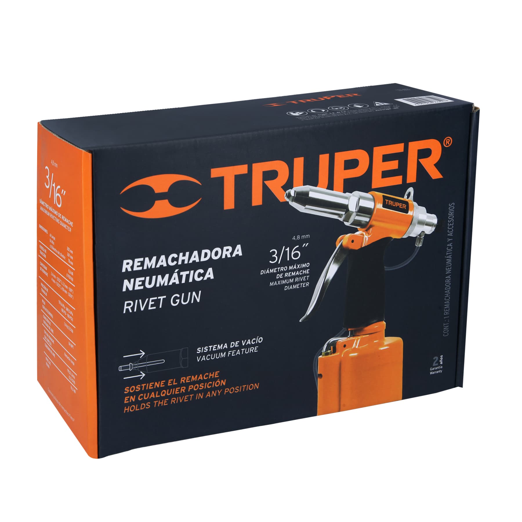 Remachadora neumatica 3/16', Truper