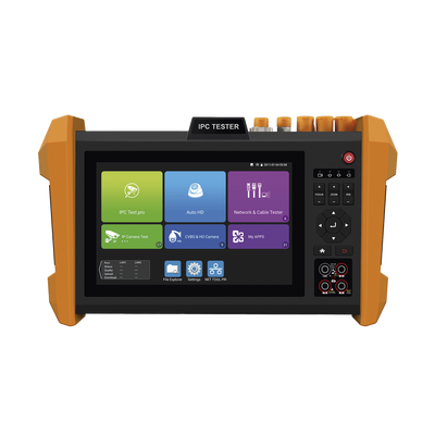EPCOM - Tester Profesional Multifunción | Pantalla Táctil 7" | Láser Integrado | Cámara Integrada | Prueba IP/HD Coaxial | 4K/8K | H.265/H.265 | ONVIF | WiFi | Analizador de Cable | Medidor de Potencia Óptica y Red | TDR |