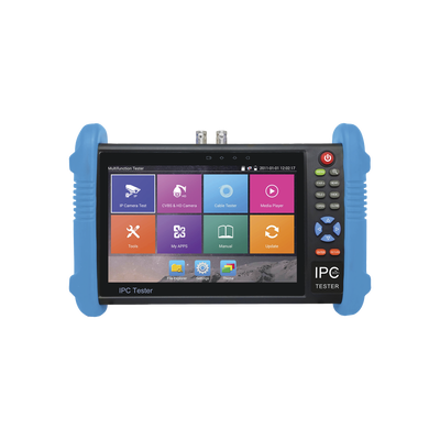EPCOM - Probador de Vídeo Android con Pantalla LCD de 7" para IP ONVIF / HD-TVI (8MP), HD-CVI (8MP) y AHD (5MP) / Wi-Fi, Scanner IP, WiFi, entrada HDMI
