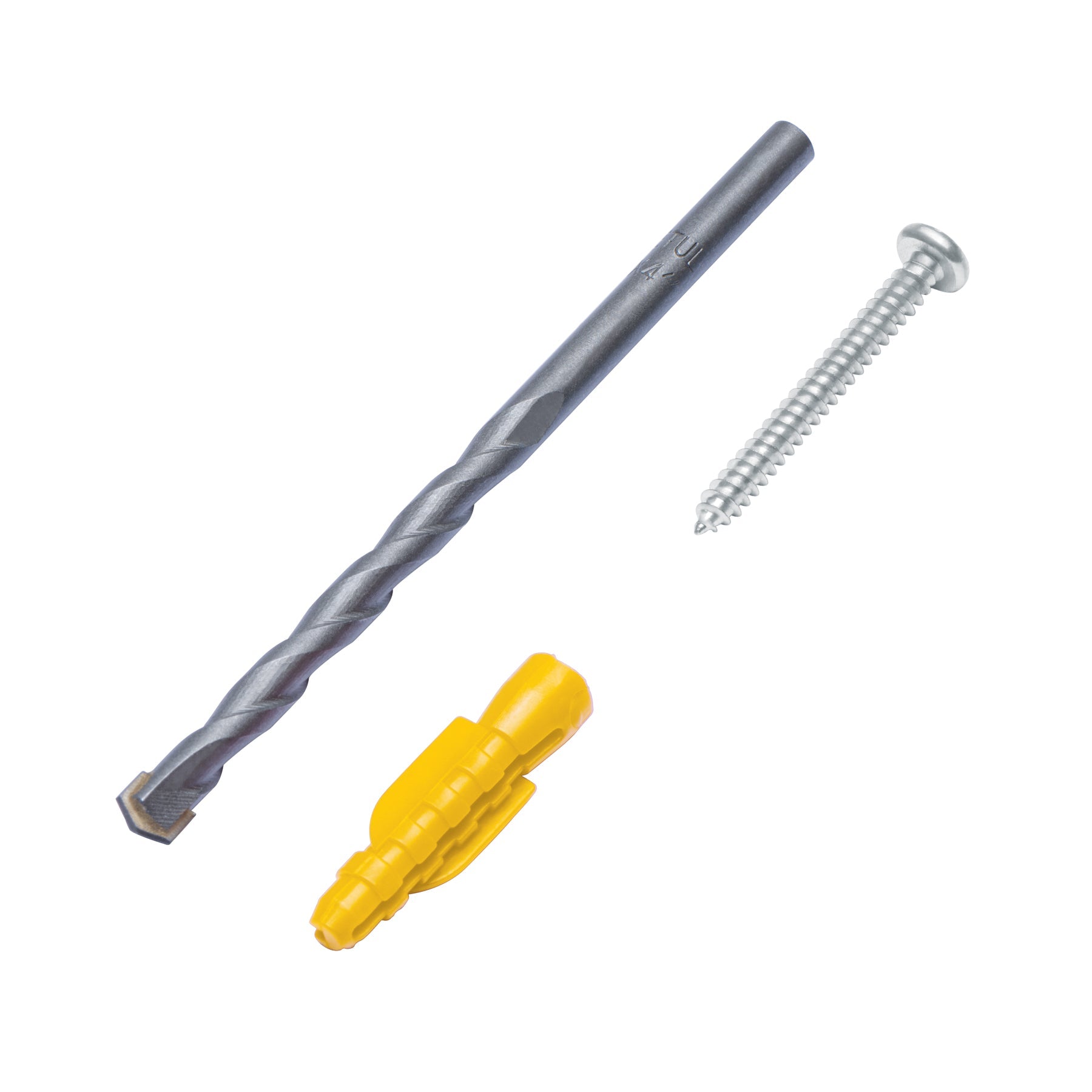 Kit de 20 taquetes 7/32' con pijas #8 y 1 broca 1/4', FIERO