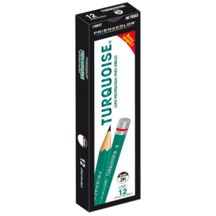 TURQUOISE - Lapiz Berol Turquoise 2H C/12 Pzas