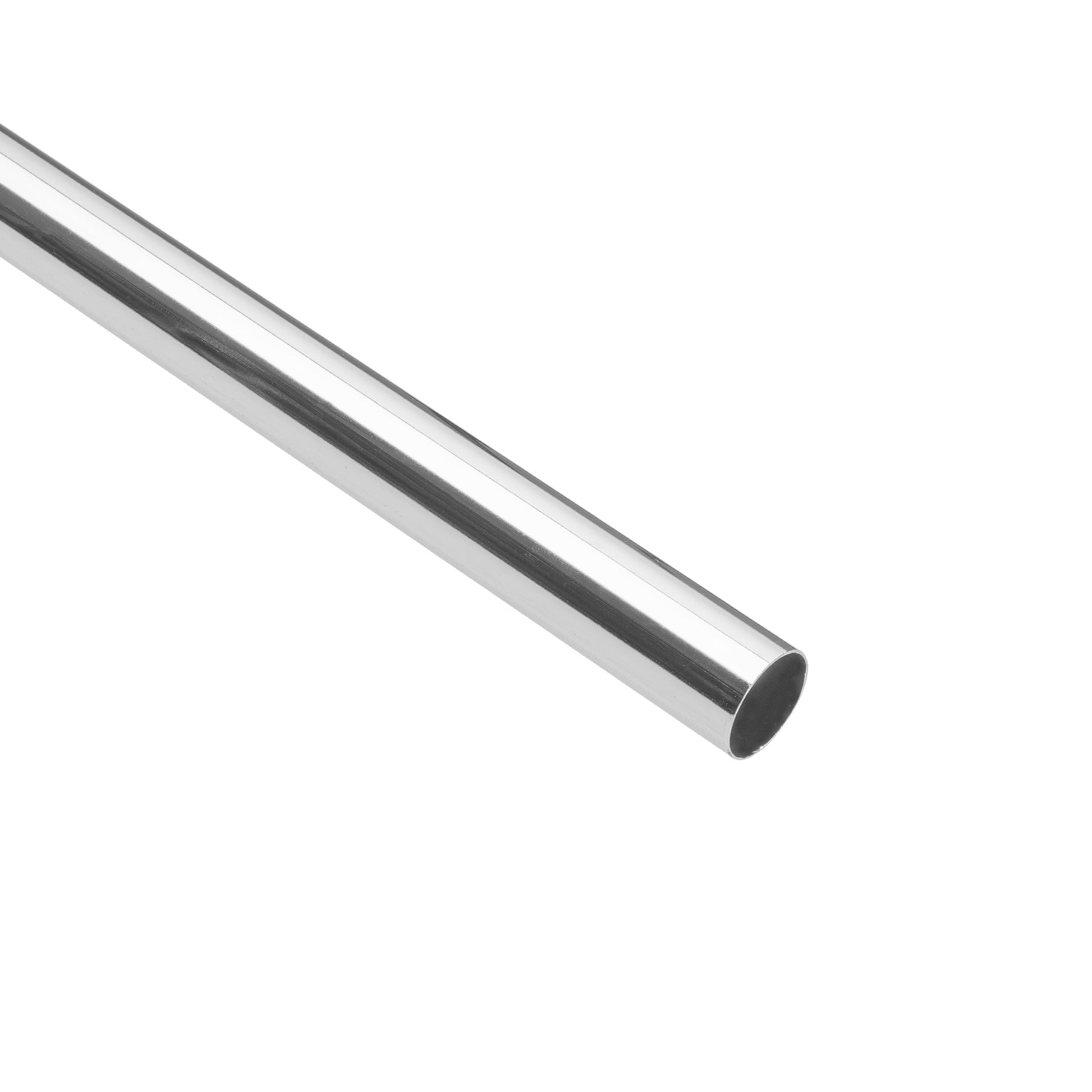 Tubo redondo para closet, 1.2 m, acero cromado, HERMEX