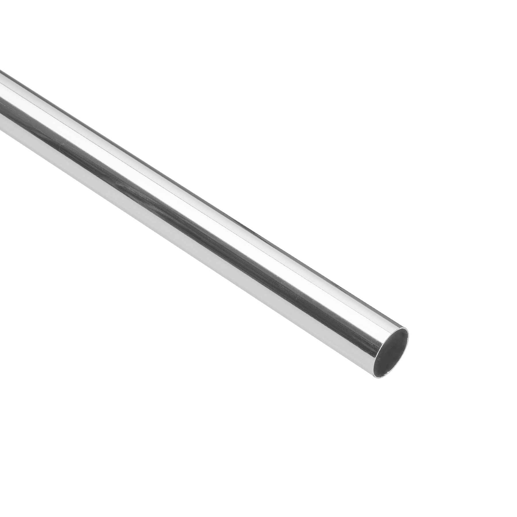 Tubo redondo para closet, 1.5 m, acero cromado, HERMEX
