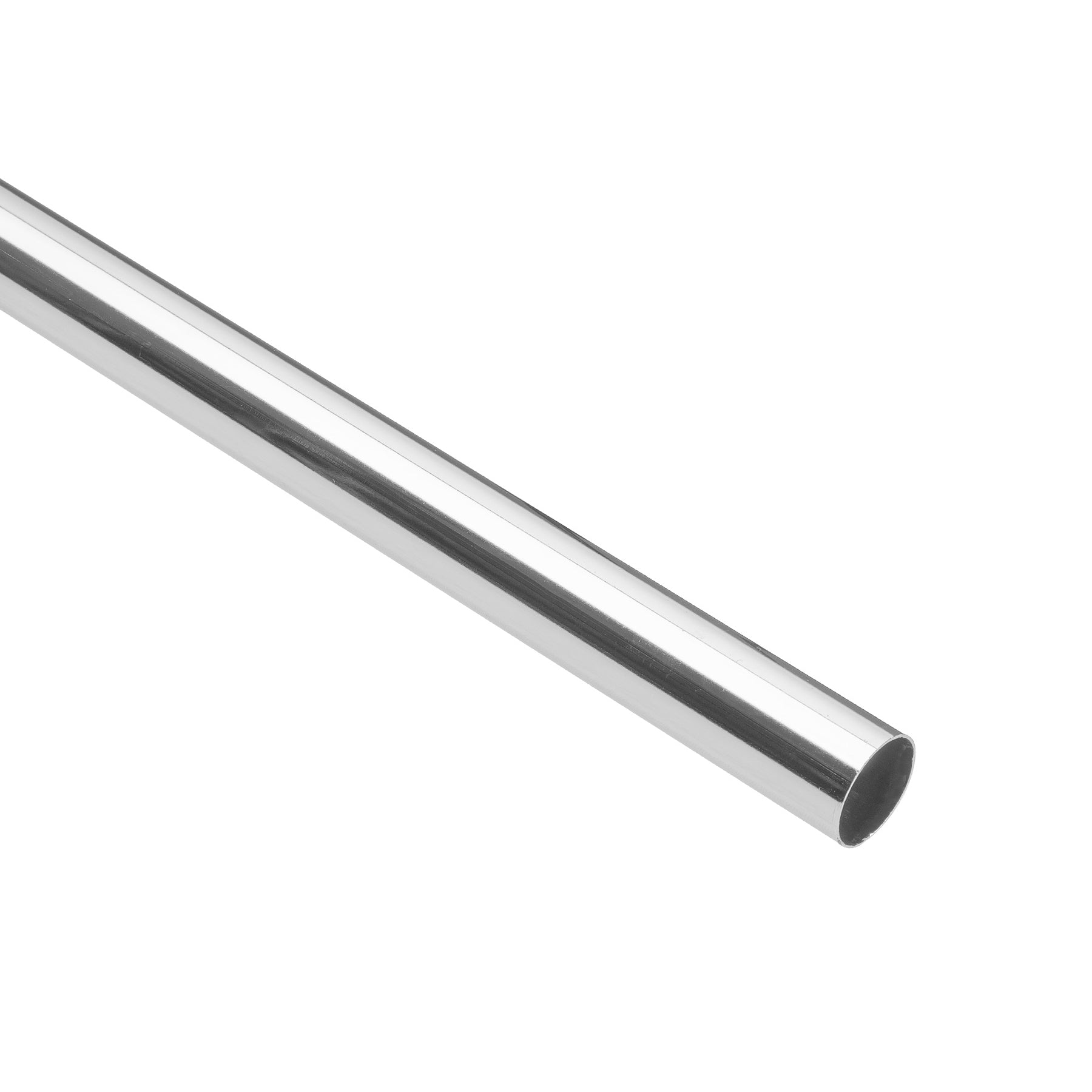 Tubo redondo para closet, 1.8 m, acero cromado, HERMEX