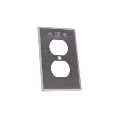 RAWELT - Tapa rectangular para contacto dúplex de aluminio tipo RR a prueba de intemperie.
