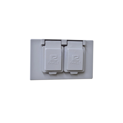 RAWELT - Tapa Dúplex Horizontal con Contratapa / Auto-cierre de aluminio Tipo RR / Placa Intemperie