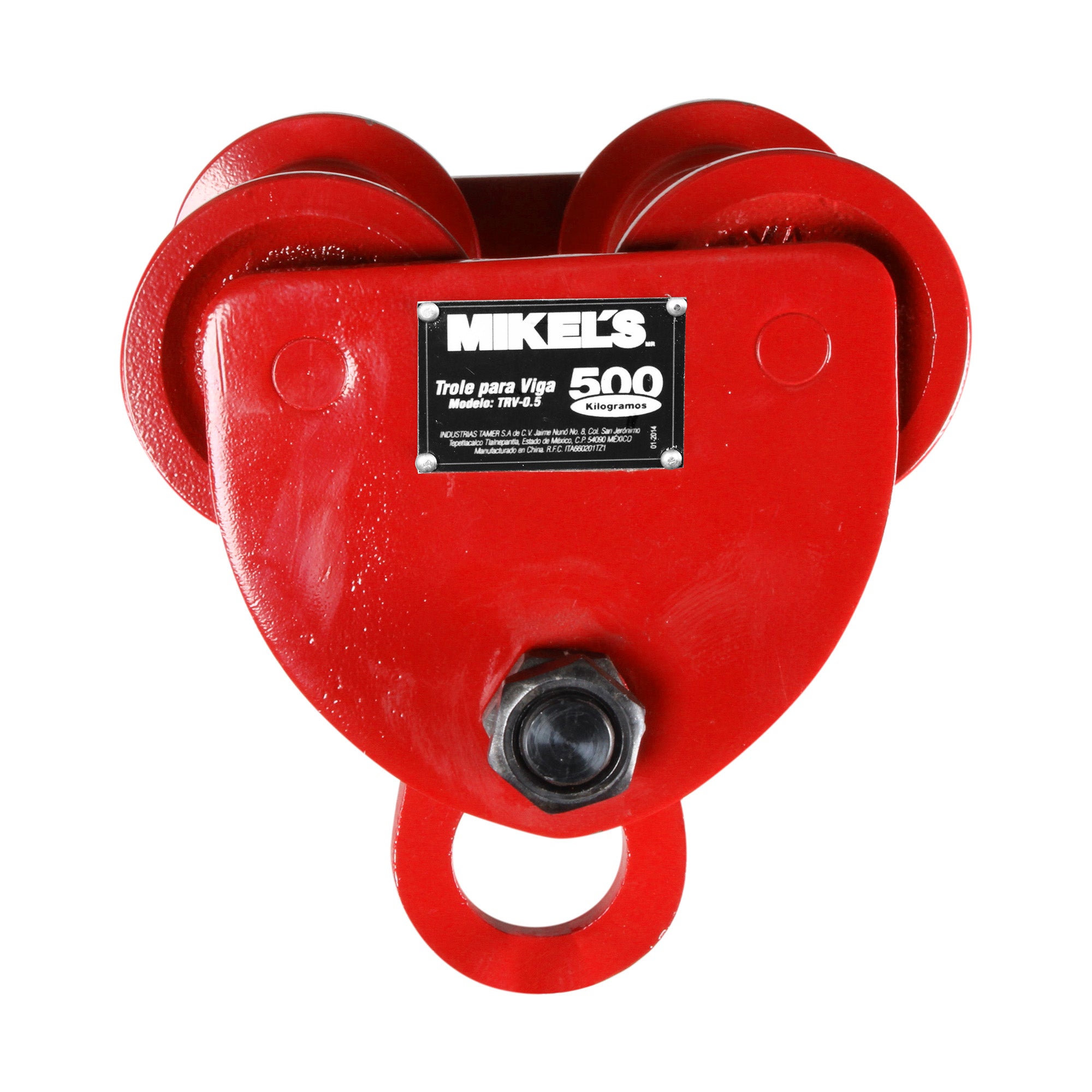 Trole para viga, ancho ajustable (500 kgs)