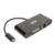 TRIPP-LITE - Adaptador Multipuerto Tripp Lite USB-C/Dvi/USB-A/GbE Carga PD Color Negro