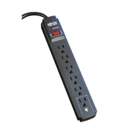 TRIPP-LITE - Supresor Tripp Lite Sobretensiones Protect 6 Tomacorrientes Cable 1.83m 790 Joules Color Negro