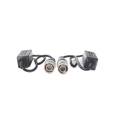 EPCOM TITANIUM - Kit de Transceptores (Baluns) para EXTERIOR TurboHD Hasta 4K HD-TVI / HD-CVI / AHD / CVBS / COAXITRON / AUDIO POR COAXITRON  / Menu OSD / CONECTORES 100% COBRE / Con Cable RF Blindado. Distancia de hasta 200 m en 4K. Calidad PREMIUM