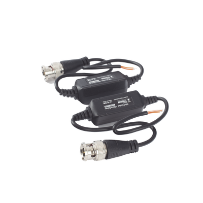 EPCOM TITANIUM - Kit de Transceptores (Baluns) para EXTERIOR TurboHD Hasta 4K HD-TVI / HD-CVI / AHD / CVBS / COAXITRON / AUDIO POR COAXITRON  / Menu OSD / CONECTORES 100% COBRE / Con Cable RF Blindado. Distancia de hasta 200 m en 4K. Calidad PREMIUM