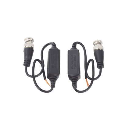 EPCOM TITANIUM - Kit de Transceptores (Baluns) para EXTERIOR TurboHD Hasta 4K HD-TVI / HD-CVI / AHD / CVBS / COAXITRON / AUDIO POR COAXITRON  / Menu OSD / CONECTORES 100% COBRE / Con Cable RF Blindado. Distancia de hasta 200 m en 4K. Calidad PREMIUM