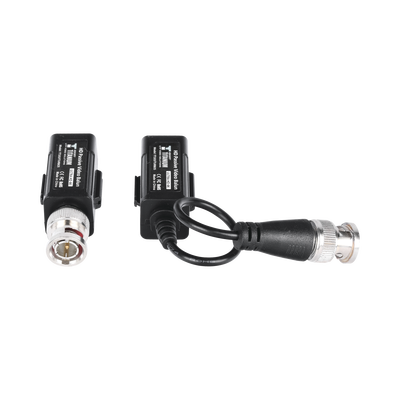 EPCOM TITANIUM - Kit de Transceptores (Baluns) con TERMINALES TIPO TORNILLO, Resolución 4K, Cable flexible COAXIAL Blindado  / COAXITRON / AUDIO POR COAXITRON / Menu OSD /Conector 100% COBRE / Calidad PREMIUM