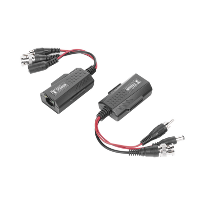 EPCOM TITANIUM - Kit de transceptores activos, envía alimentación 12V/24Vcc/AC, video y audio a una distancia de hasta 150 m en 4K para aplicaciones de video por UTP Cat 5e / 6 en alta definición.
