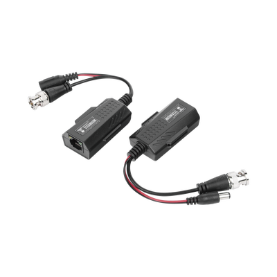 EPCOM TITANIUM - Kit de transceptores activos con conector para alimentación (12V/24Vcc/AC) TurboHD para aplicaciones de video por UTP Cat5e/6 en HD. Distancia de hasta 150 m en 4K