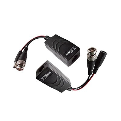 EPCOM TITANIUM - Kit de transceptores activos TURBO HD. Convierte 36/24 Vcc a 12 Vcc regulados, a través de cable  UTP Cat5e / 6. Transmision de 200 m (Revisar tabla de resoluciones )