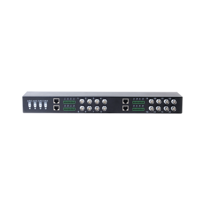 EPCOM TITANIUM - (TRANCEPTOR) RECEPTOR DE VIDEO PASIVO DE 16 CANALES / Resolución 4K / Compatible con cable UTP Cat 5e/6 / Compatible con HD-TVI/CVI/AHD/CVBS / TODO INCLUIDO PARA RACK / Protección Interconstruida contra sobretensión.