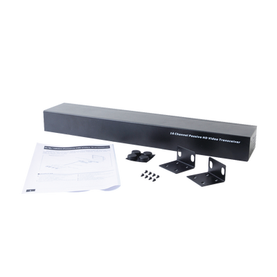 EPCOM TITANIUM - (TRANCEPTOR) RECEPTOR DE VIDEO PASIVO DE 16 CANALES / Resolución 4K / Compatible con cable UTP Cat 5e/6 / Compatible con HD-TVI/CVI/AHD/CVBS / TODO INCLUIDO PARA RACK / Protección Interconstruida contra sobretensión.