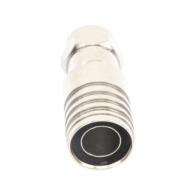 EPCOM TITANIUM - Conector F Macho en 75 Ohm, Plegable para Instalar en Cables Coaxiales RG-11, Cuerpo de Bronce-Niquelado/ Teflón.