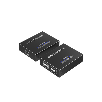 EPCOM TITANIUM - Kit EXTENSOR USB 2.0 de 4 Puertos para Distancias de Hasta  150 m / Soporta USB 2.0, USB 1.1 y USB 1.0 / UTP Cat 5e/6/6a/7 / Soporta Switch Gigabit / Ideal para Cámaras WEB, Impresoras, Escáner, Memorias, Mouse, etc.
