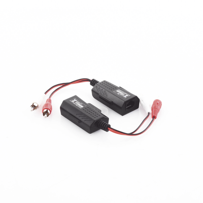 EPCOM TITANIUM - Balun Extensor de Audio Analogo Estereo RCA a RJ45 / Distancia 800 Metros (2625 Pies) / Cable CAT5-6 / Conector 100% Cobre / Protección TVS, Calidad Premium