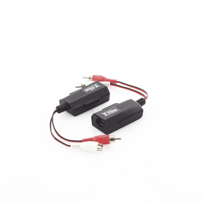 EPCOM TITANIUM - Balun Extensor de Audio Analogo Estereo RCA a RJ45 / Distancia 800 Metros (2625 Pies) / Cable CAT5-6 / Conector 100% Cobre / Protección TVS, Calidad Premium