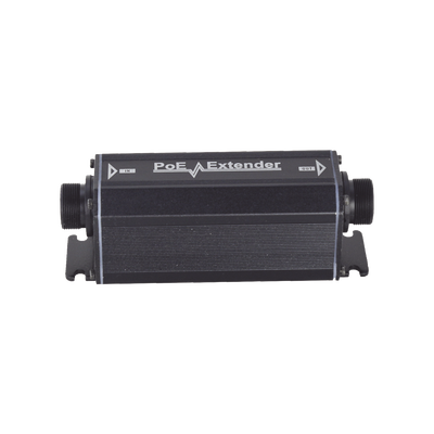 EPCOM POWERLINE - Extensor PoE / 100 Metros / Intemperie (IP66) /  60 Watts / 1 Puerto de Entrada  / 1 Puerto de Salida PoE / No requiere alimentación.