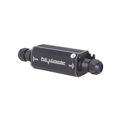 EPCOM POWERLINE - Extensor PoE / 100 Metros / Intemperie (IP66) /  60 Watts / 1 Puerto de Entrada  / 1 Puerto de Salida PoE / No requiere alimentación.