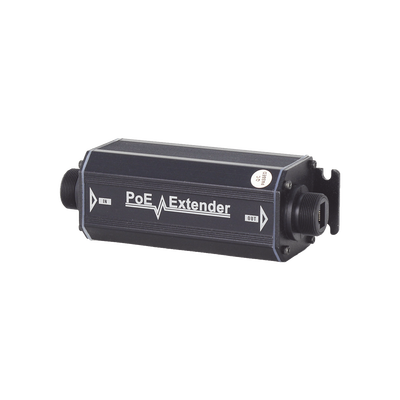 EPCOM POWERLINE - Extensor PoE / 100 Metros / Intemperie (IP66) /  60 Watts / 1 Puerto de Entrada  / 1 Puerto de Salida PoE / No requiere alimentación.