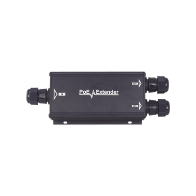 EPCOM POWERLINE - Extensor PoE/ 100 Metros / Intemperie (IP66) / 60 Watts / 1 puerto @ 2 salidas a 30 W  / No requiere fuente de alimentación adicional