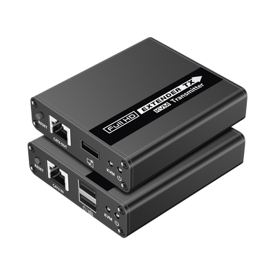 EPCOM TITANIUM - Kit extensor KVM (HDMI y USB) | 40m a 4k@30Hz  | 70m a 1080P@60Hz | Cat 6, 6a y 7 | CERO LATENCIA | HDR | Salida Loop | Salida de audio de 3.5mm |