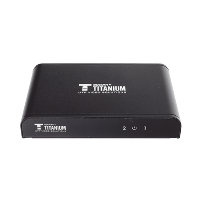 EPCOM TITANIUM - Divisor (Splitter) HDMI 4K de 1 entrada a 2 salidas / Soporta 4K×2K / HDMI 2.0 /  HDCP 2.2 / HDMI 3D / Longitud del cable de Entrada ≤30m, Salida ≤25m / Divide 1 Entrada de video HDMI  a 2 Salidas de Video HDMI (Simultaneas).