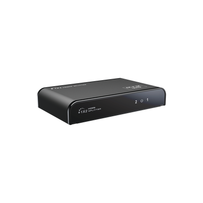 EPCOM TITANIUM - Divisor (Splitter) HDMI 4K de 1 entrada a 2 salidas / Soporta 4K×2K / HDMI 2.0 /  HDCP 2.2 / HDMI 3D / Longitud del cable de Entrada ≤30m, Salida ≤25m / Divide 1 Entrada de video HDMI  a 2 Salidas de Video HDMI (Simultaneas).