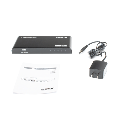 EPCOM TITANIUM - Divisor (Splitter) HDMI 4K de 1 Entrada a 4 Salidas (Simultaneas) / Soporta 4K×2K  / Ajuste de resoluciones EDID / HDR / HDMI 2.0 /  HDCP 2.2  / Permite mezclar pantallas en 4K y 1080P