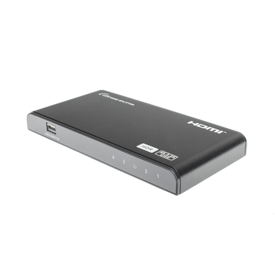 EPCOM TITANIUM - Divisor (Splitter) HDMI 4K de 1 Entrada a 4 Salidas (Simultaneas) / Soporta 4K×2K  / Ajuste de resoluciones EDID / HDR / HDMI 2.0 /  HDCP 2.2  / Permite mezclar pantallas en 4K y 1080P